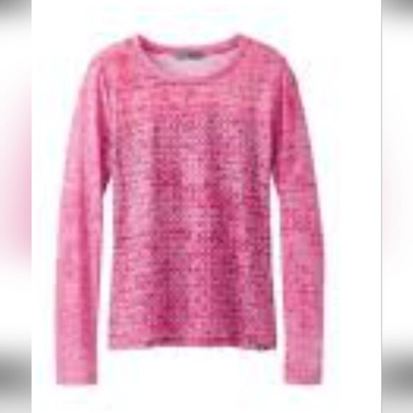 PRANA | LOTTIE Top Organic Cotton Pink Sz L - Picture 1 of 6